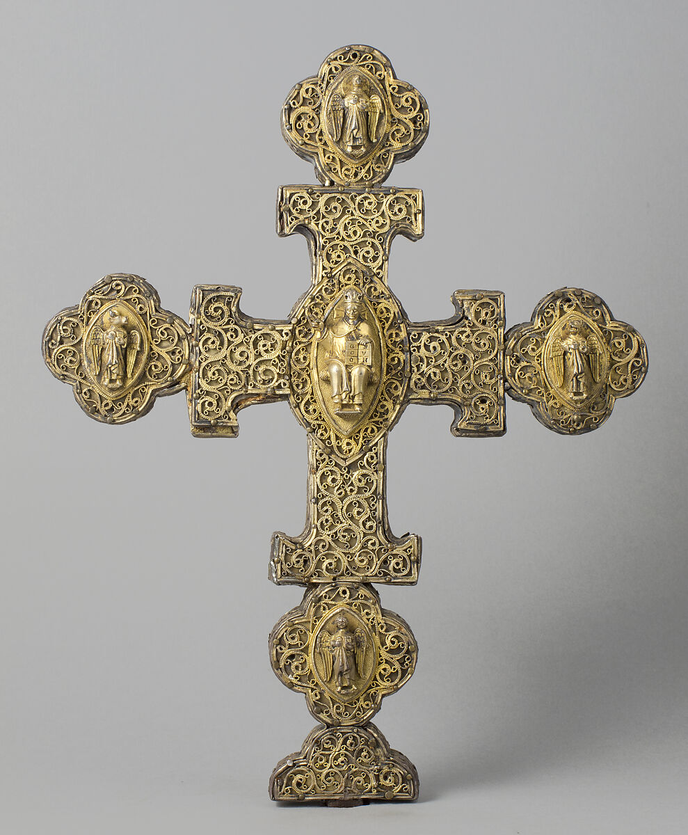 Processional Cross, Silver-gilt, North Italian 