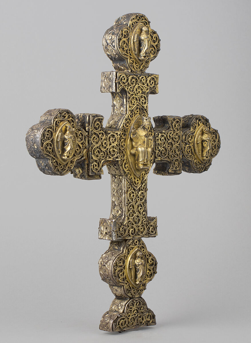 Processional Cross, Silver-gilt, North Italian