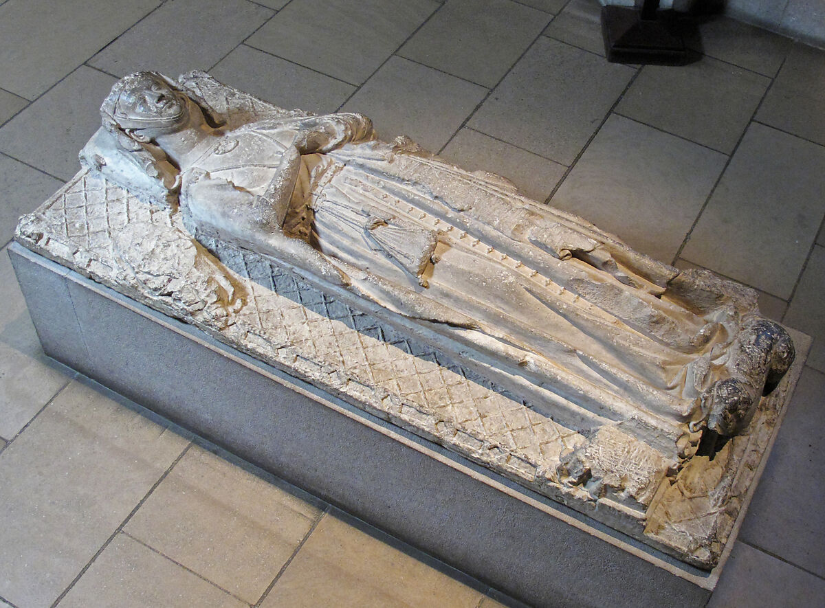 Tomb Effigy of a Lady, Limestone, French 