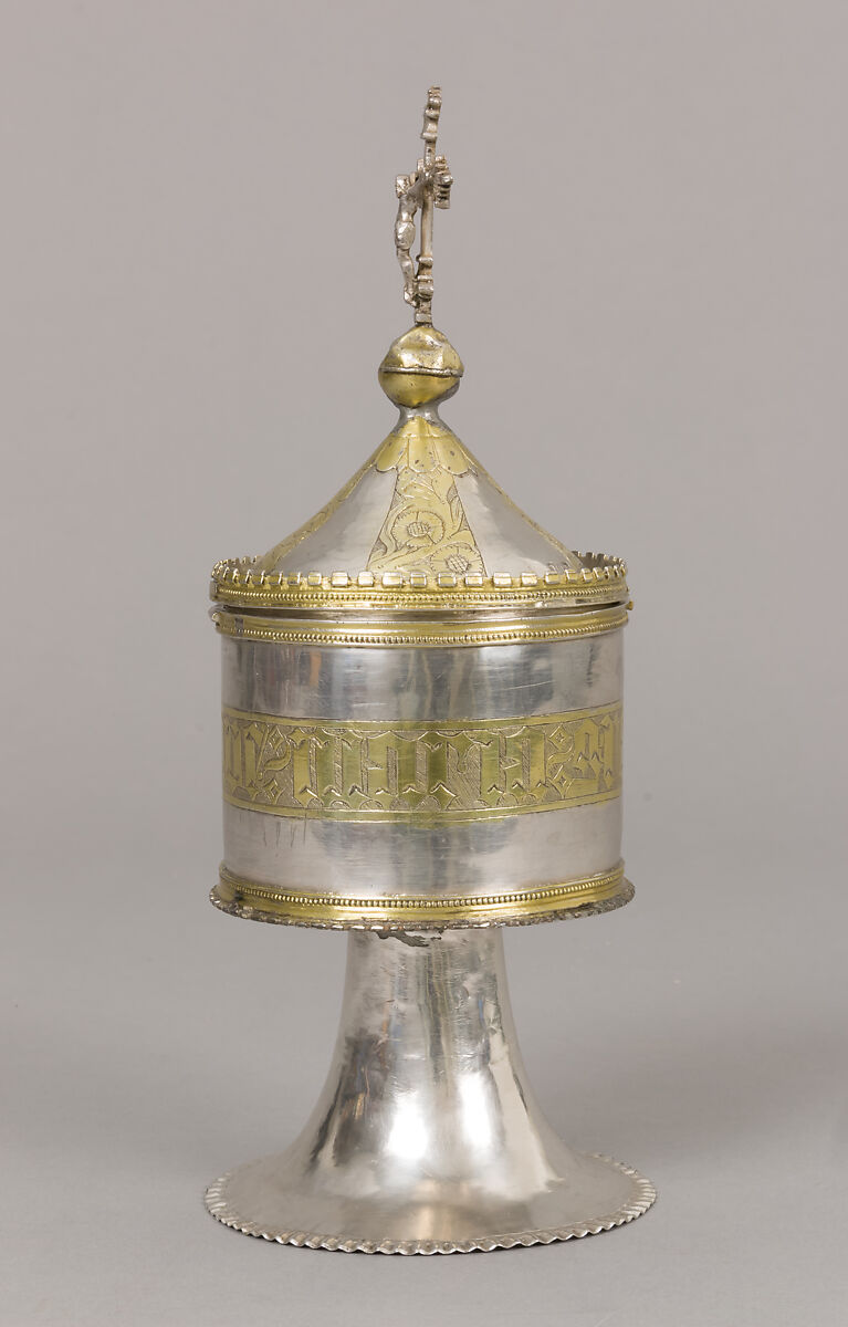 Pyx, Silver, partly gilt, Spanish
