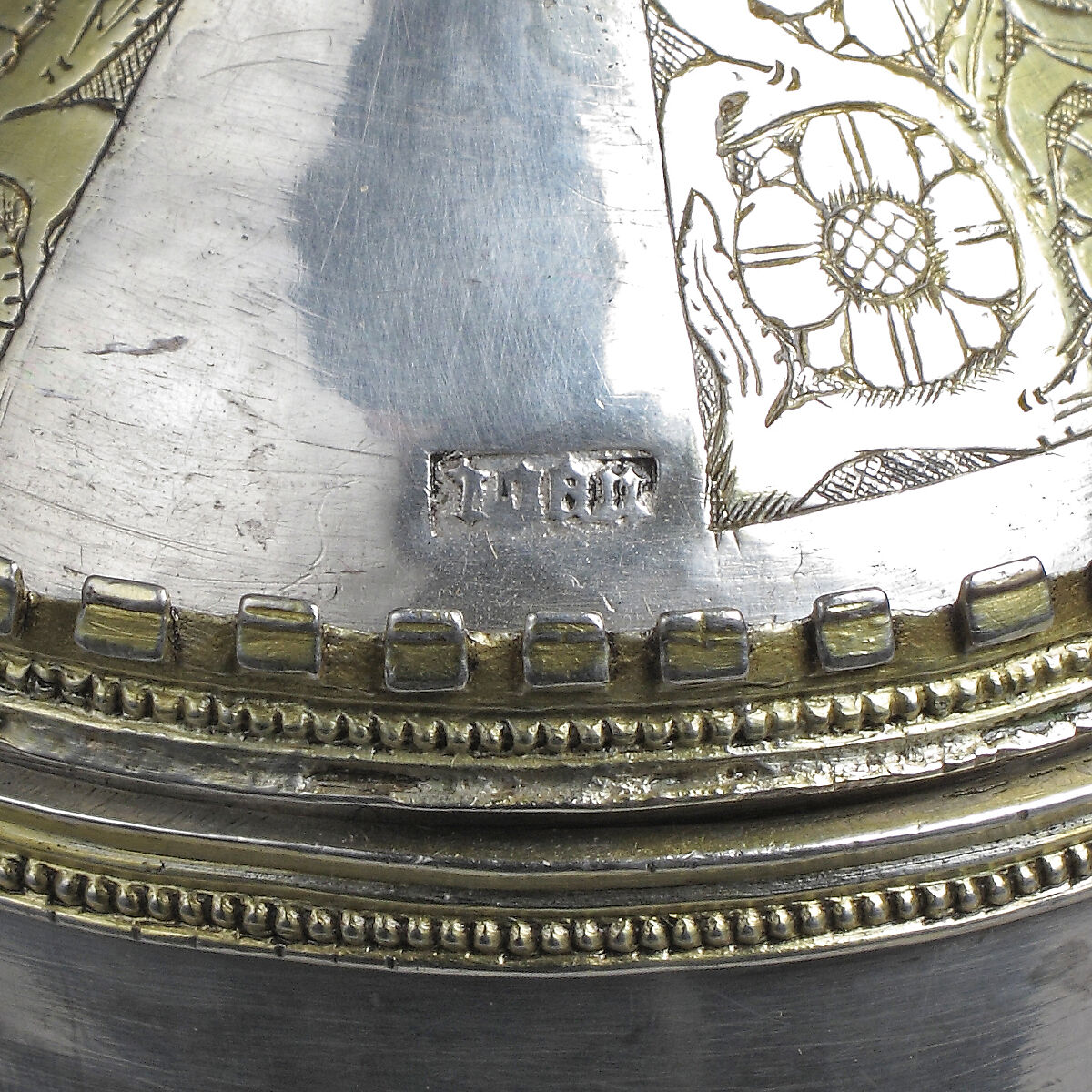 Pyx, Silver, partly gilt, Spanish