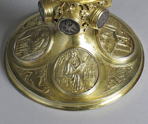 Chalice, Silver-gilt, silver, niello, European or German (?)