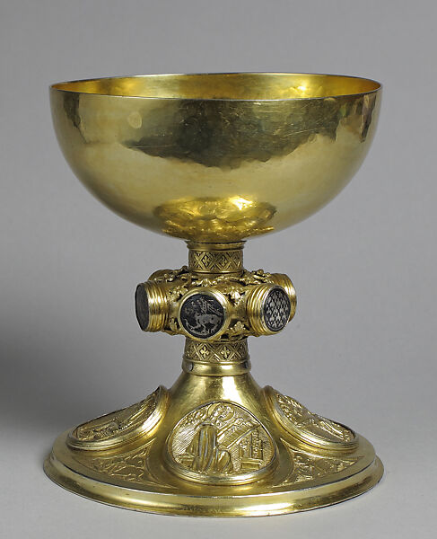 Chalice, Silver-gilt, silver, niello, European or German (?) 