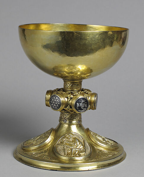 Chalice, Silver-gilt, silver, niello, European or German (?)