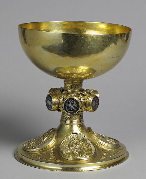 Chalice, Silver-gilt, silver, niello, European or German (?)