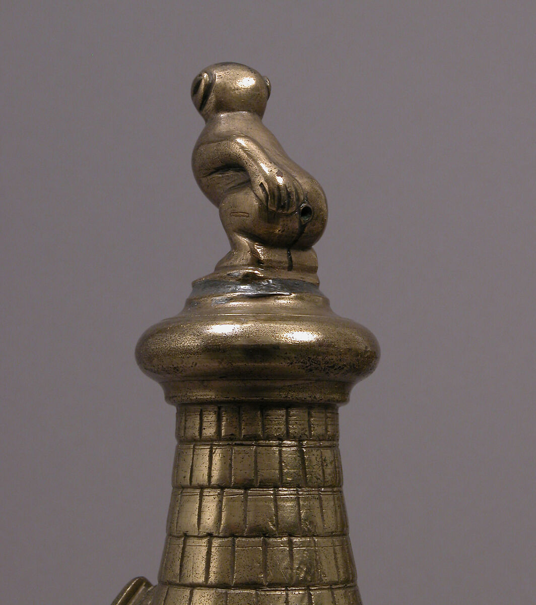 Wall Fountain (laver) in the form of a Turret, Copper alloy, Netherlandish