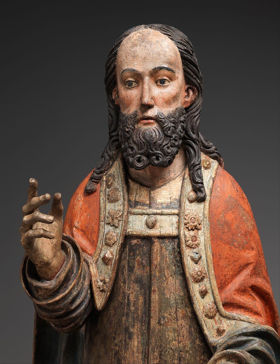 Palmesel, Limewood with paint, German