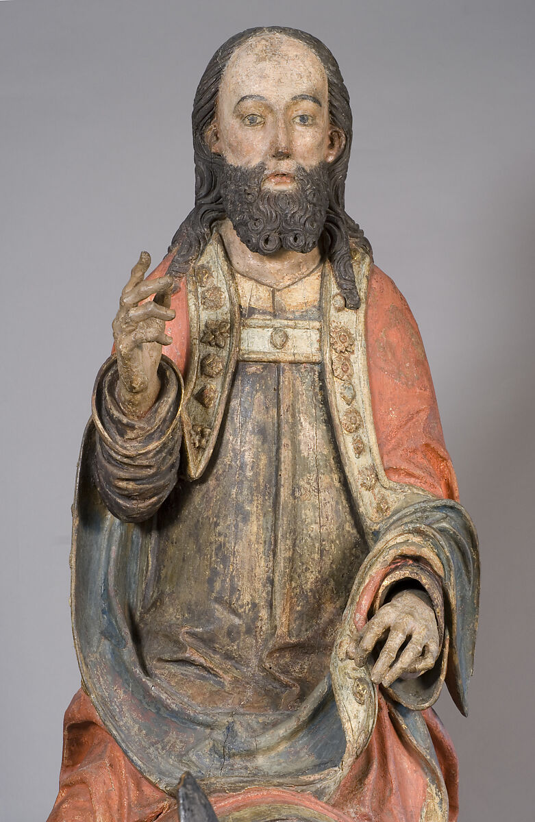 Palmesel, Limewood with paint, German