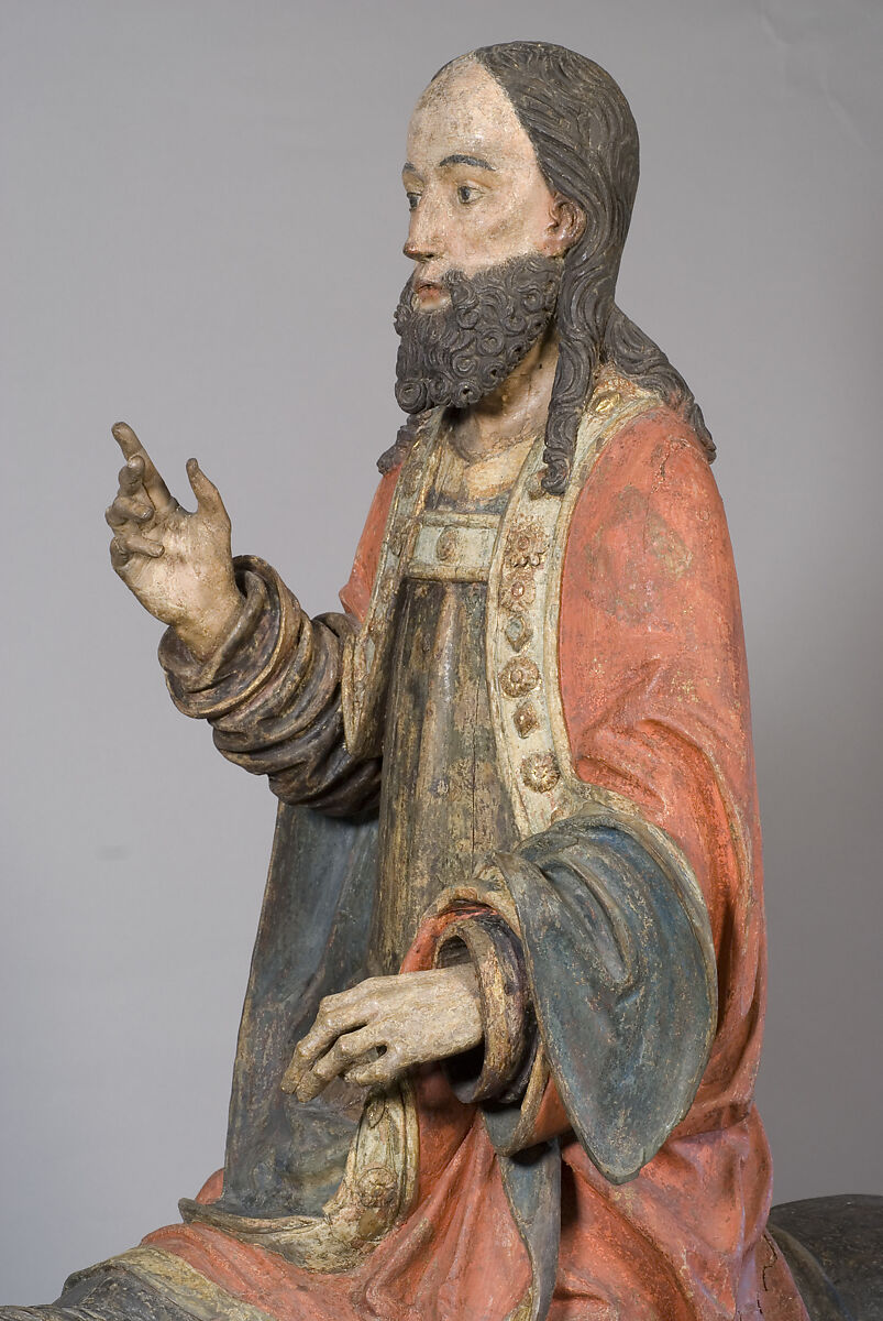 Palmesel, Limewood with paint, German