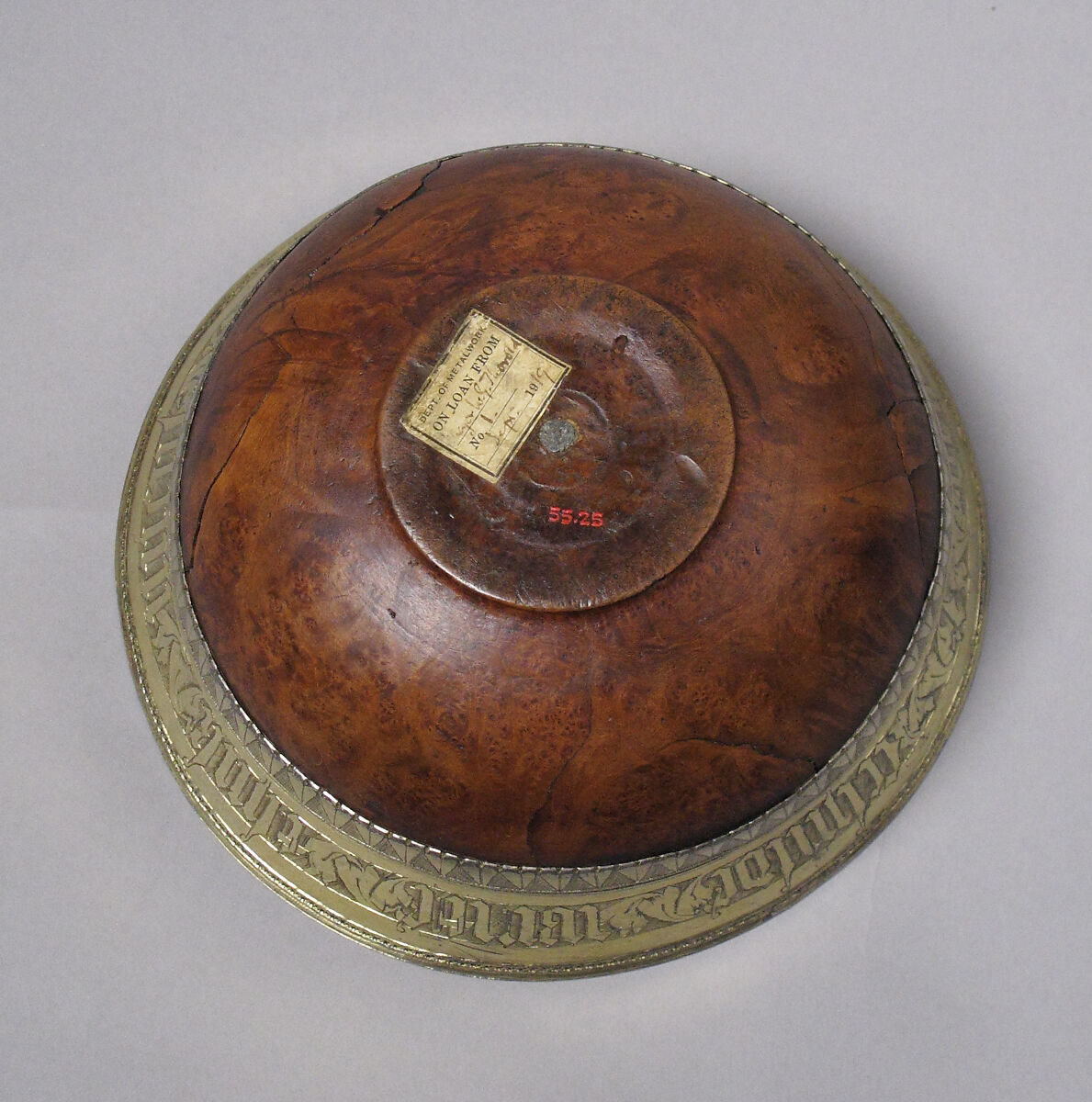 Drinking Bowl, Maple with silver-gilt mounts, British