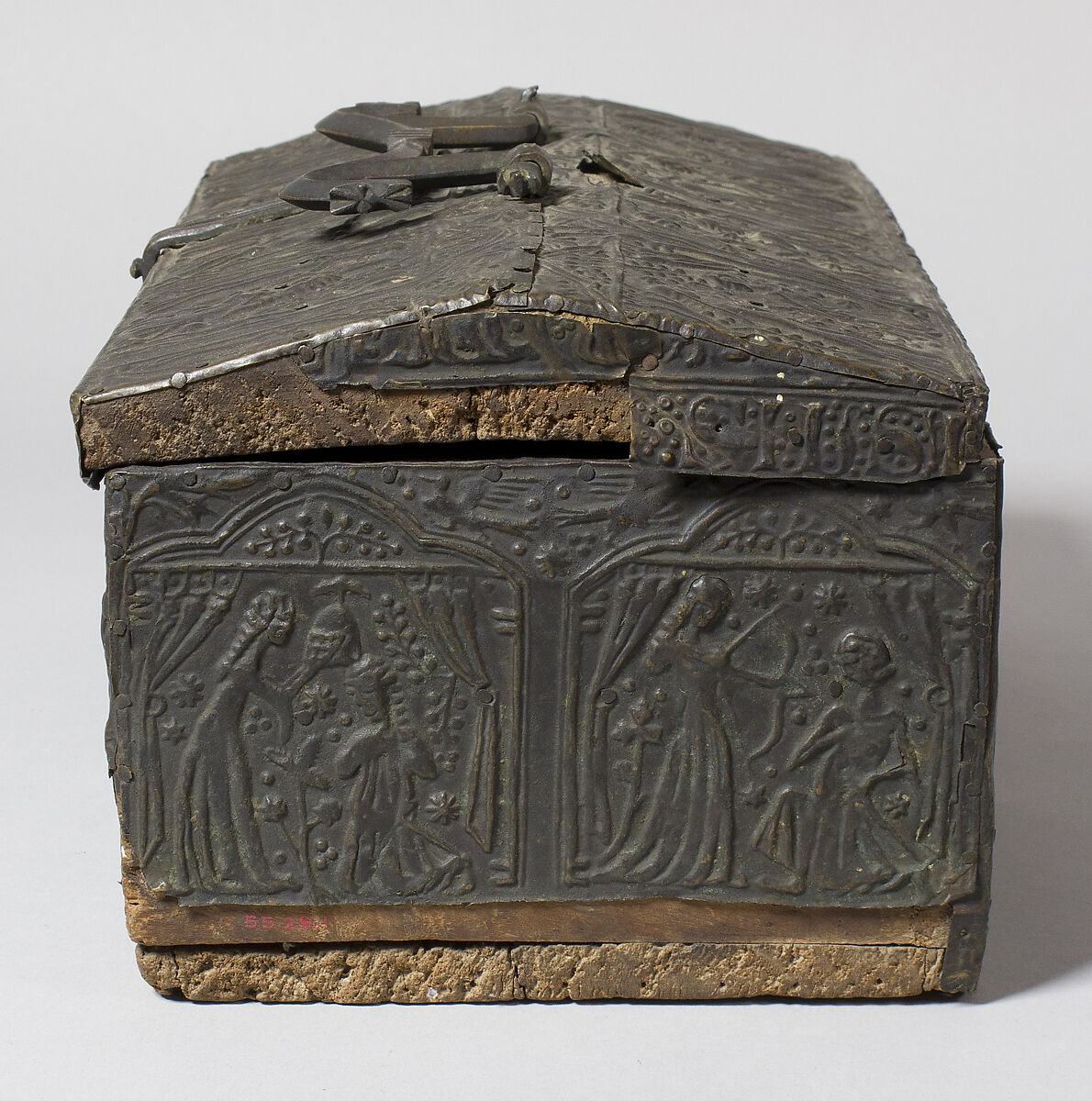 Casket, Copper alloy, limewood, Catalan
