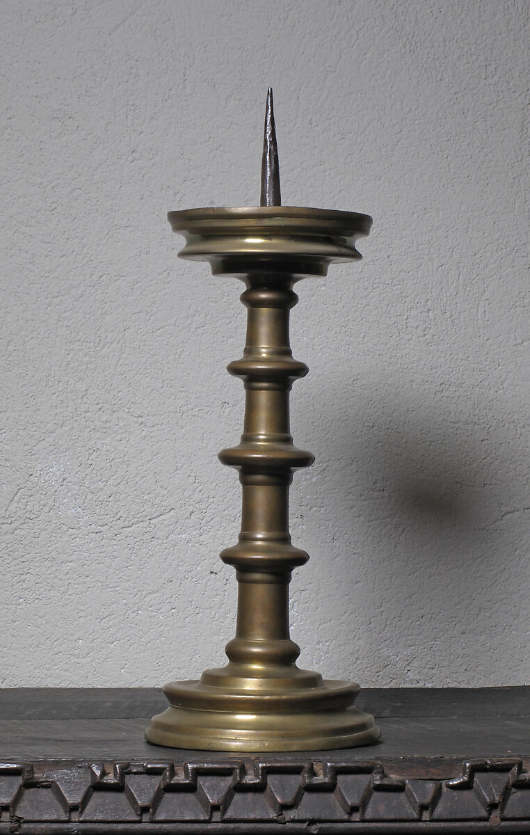 Candlestick, Copper-alloy, European