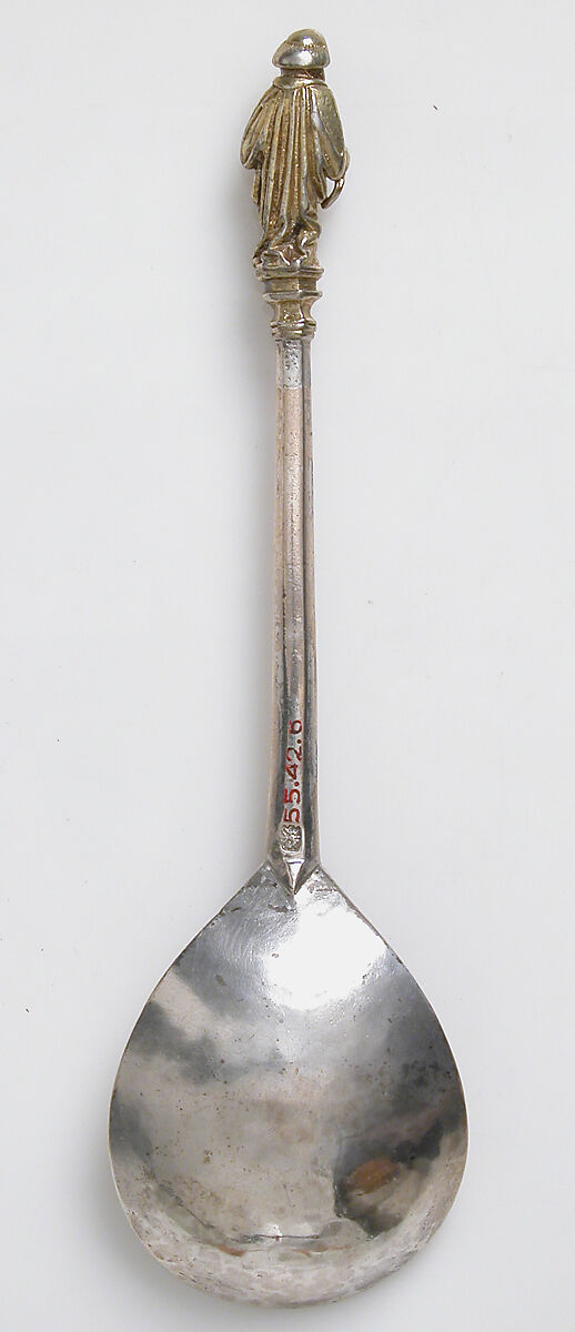 Apostle Spoon, Silver, partial gilt, British