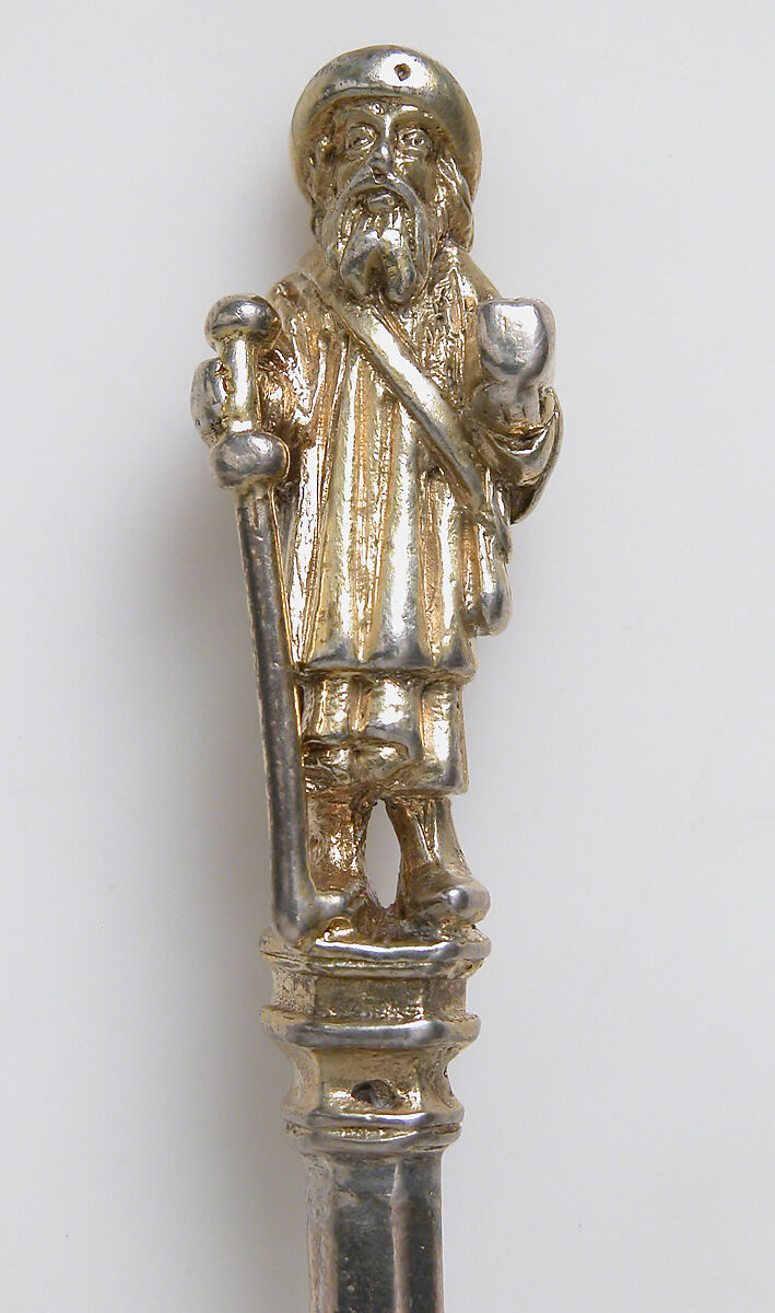 Apostle Spoon, Silver, partial gilt, British