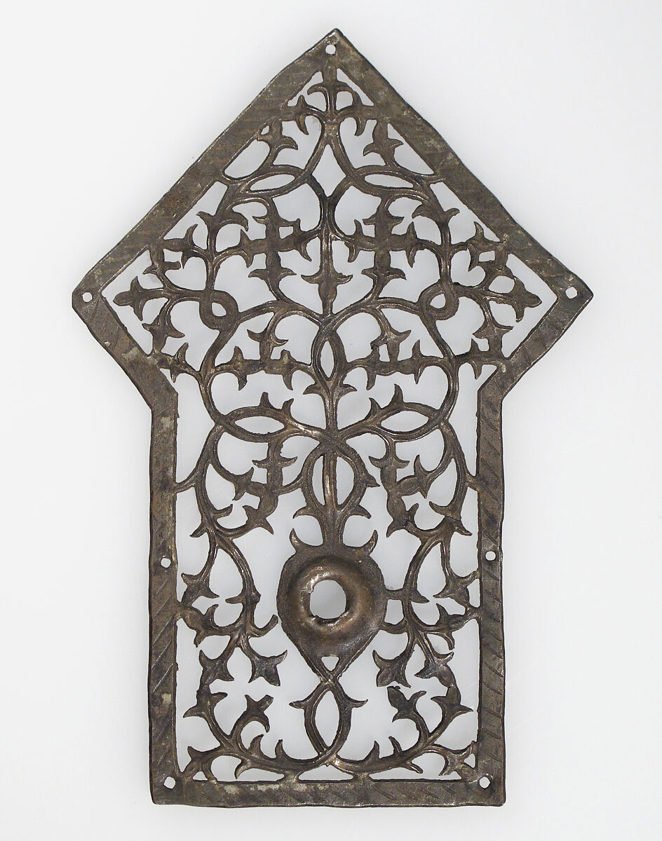 Door Pull Plate, Iron, European 