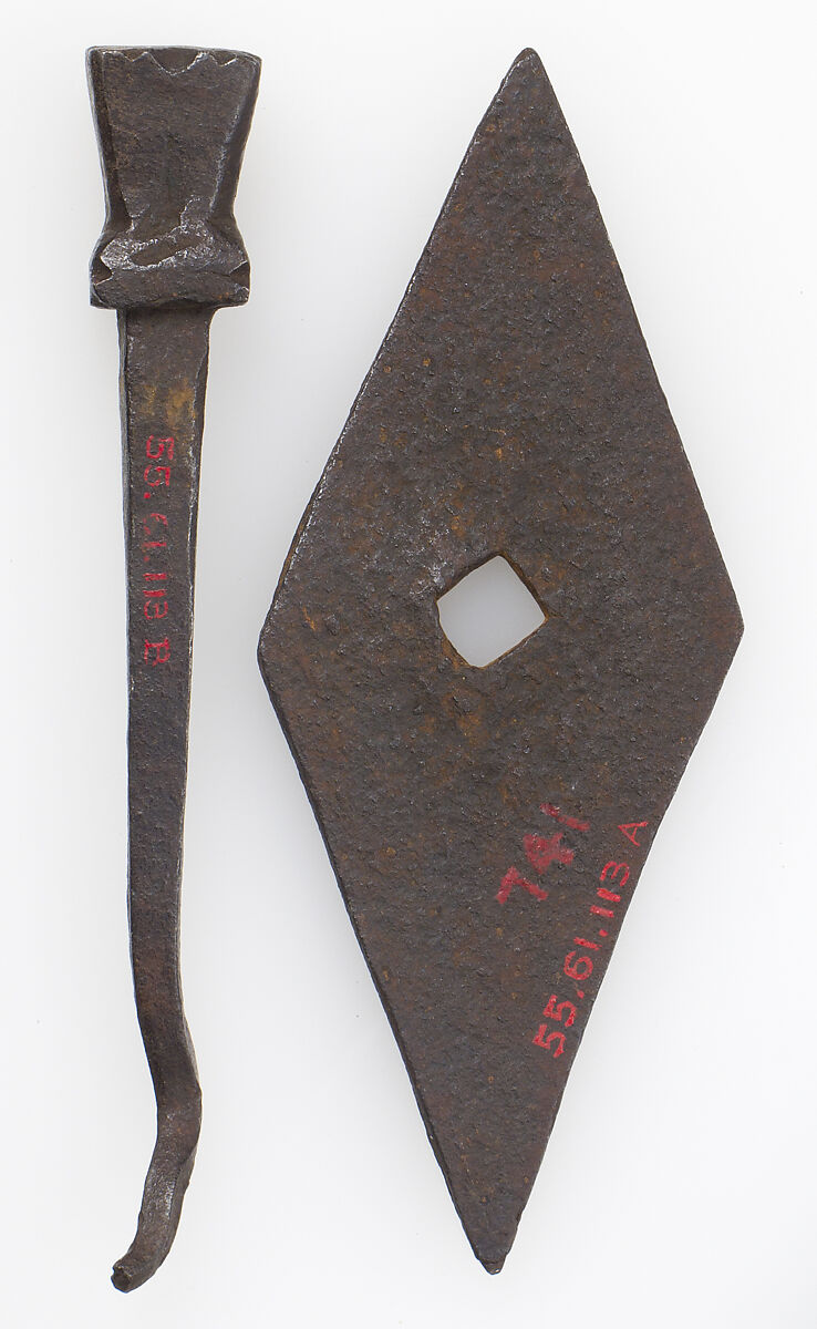 Plate and Nail, Iron, European