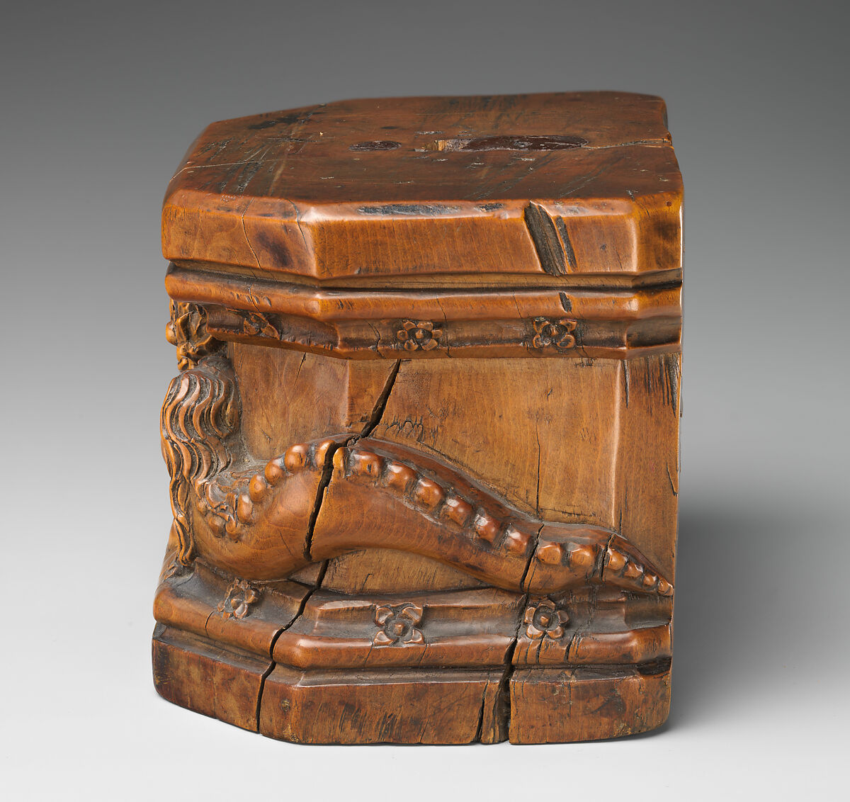Base for a Statuette, Boxwood, South Netherlandish