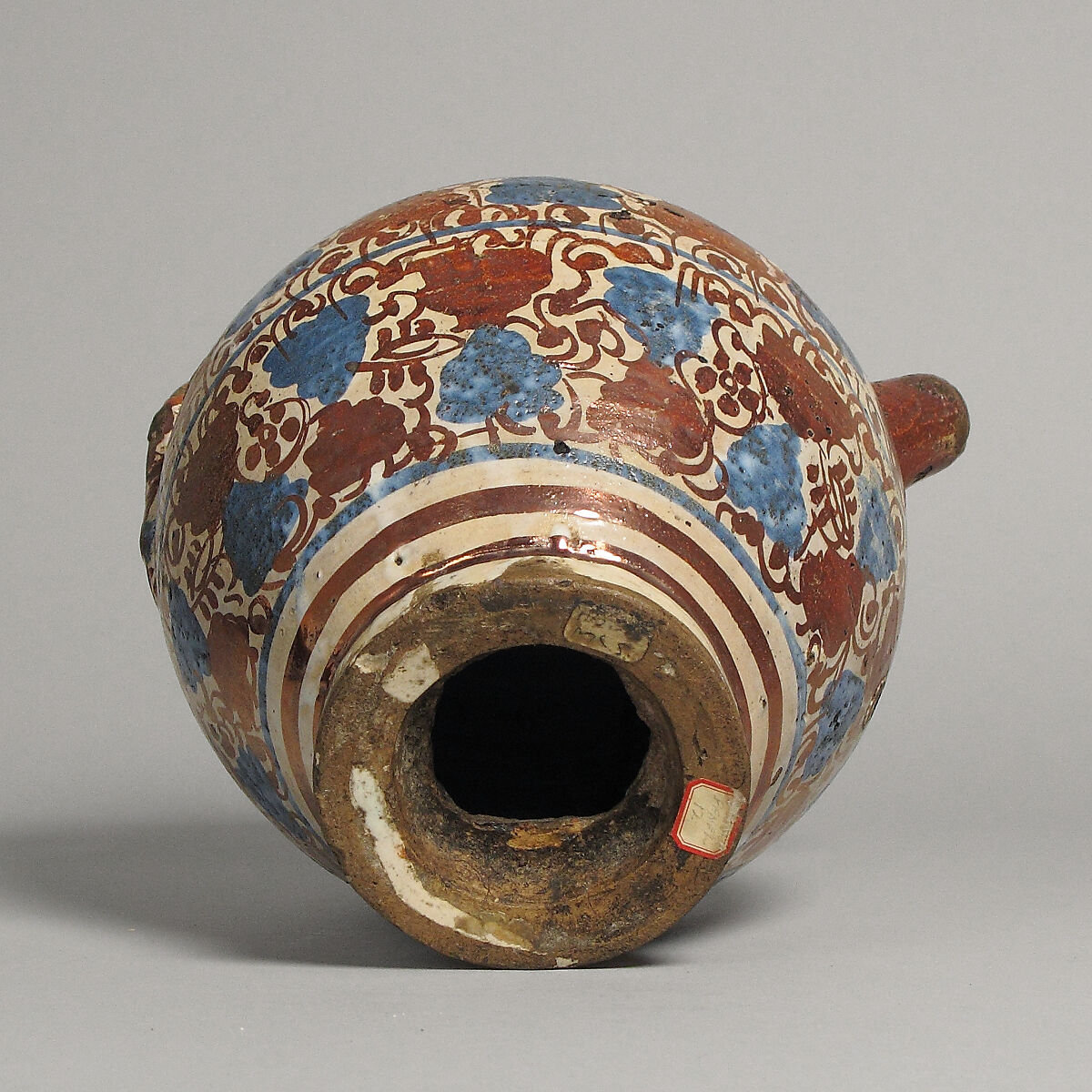 Jug, Tin-glazed earthenware, Spanish
