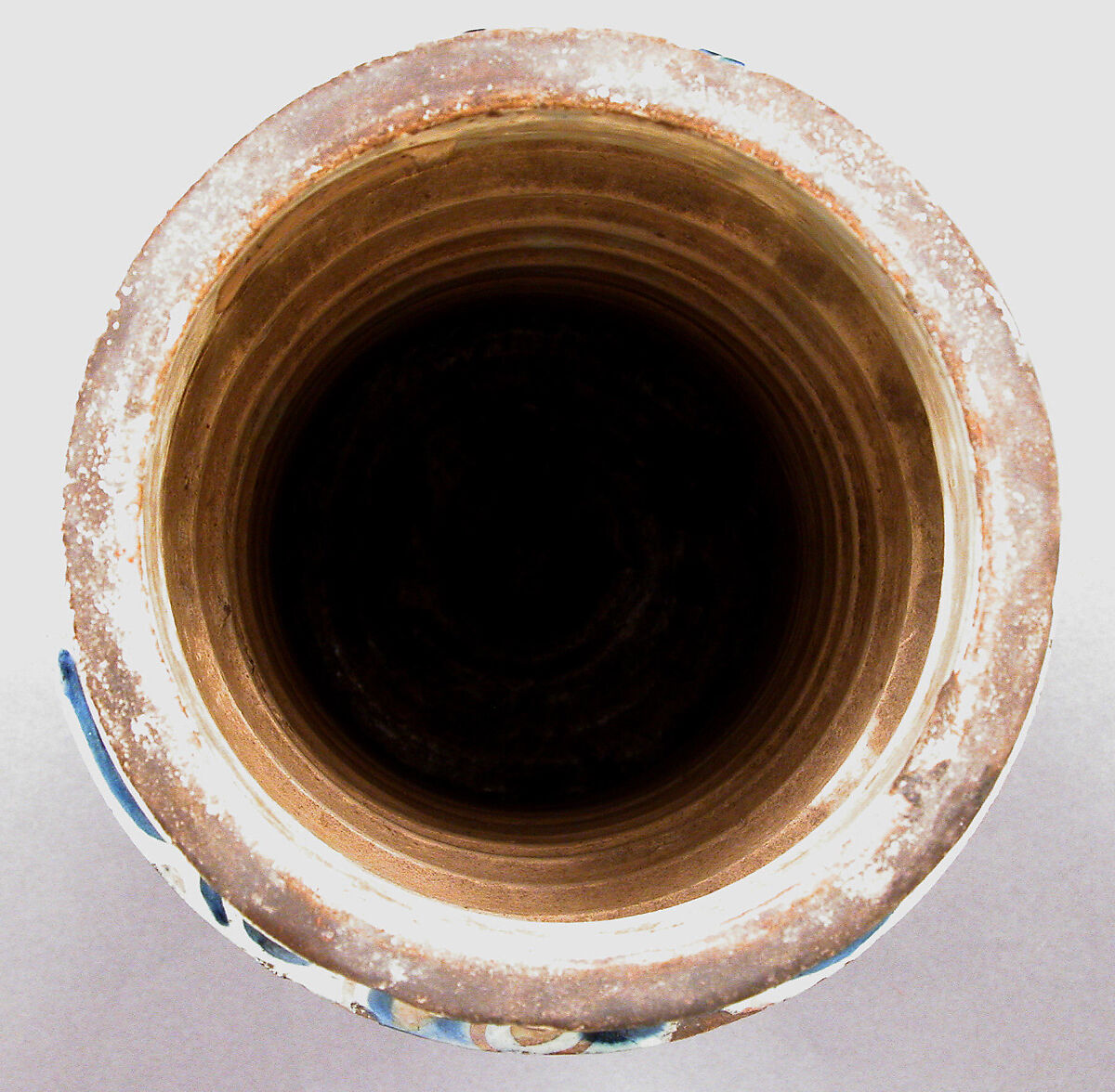 Pharmacy Jar, Tin-glazed earthenware, Spanish