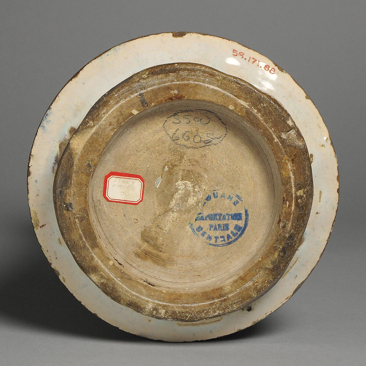 Pharmacy Jar, Tin-glazed earthenware, Spanish