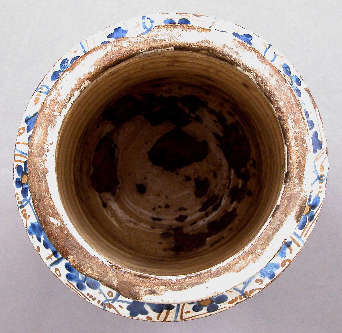 Pharmacy Jar, Tin-glazed earthenware, Spanish