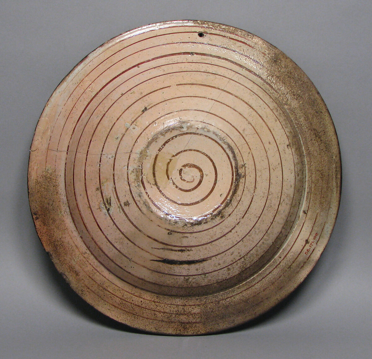 Dish, Tin-glazed earthenware, Spanish