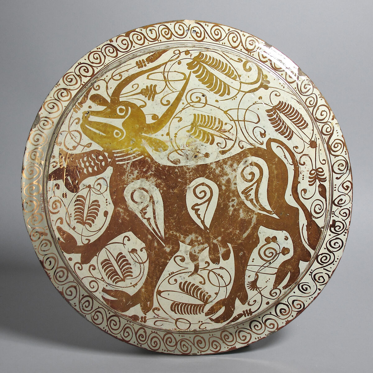 Deep Dish, Tin-glazed earthenware, Spanish