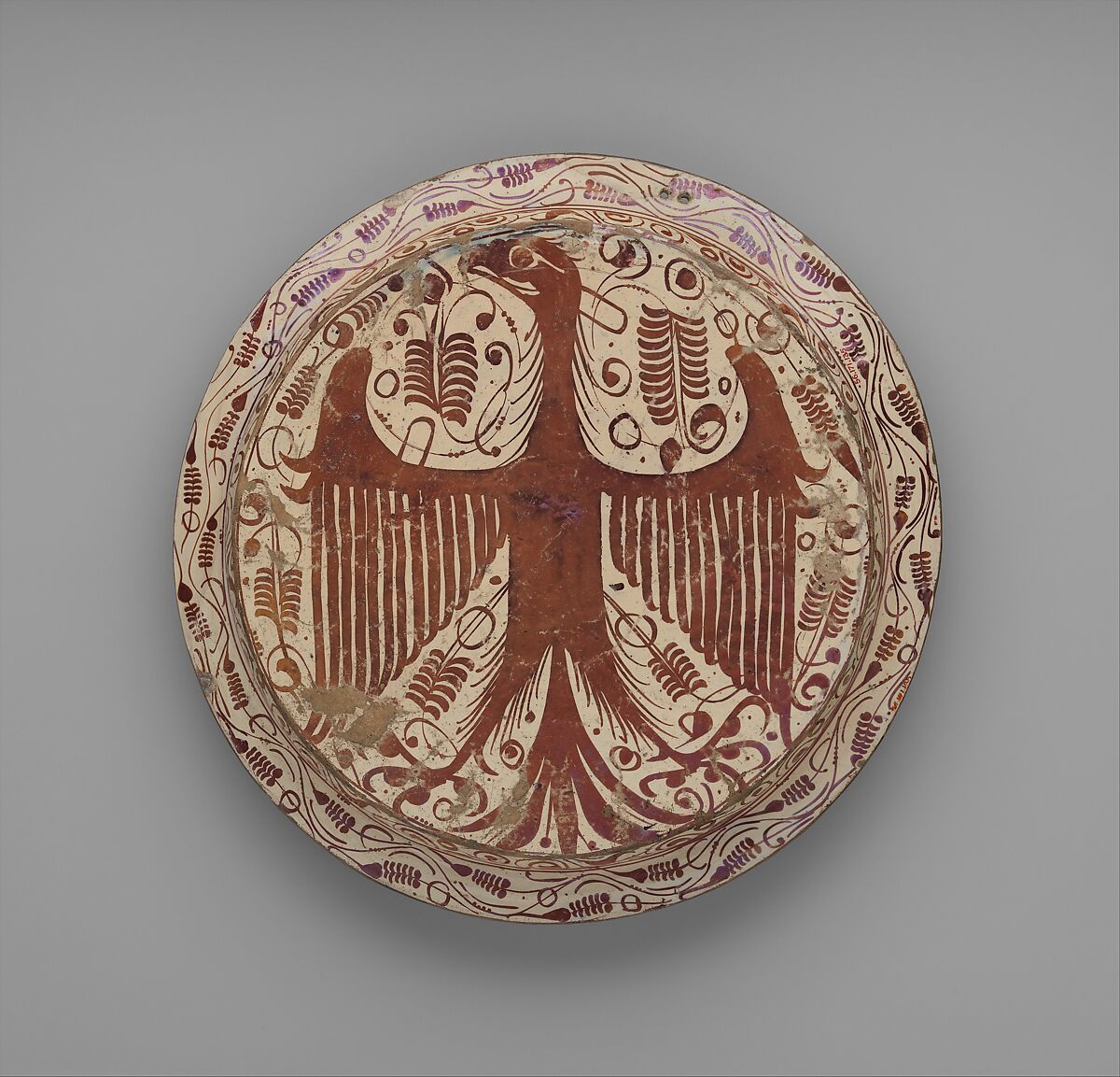 Deep Dish, Tin-glazed earthenware, Spanish