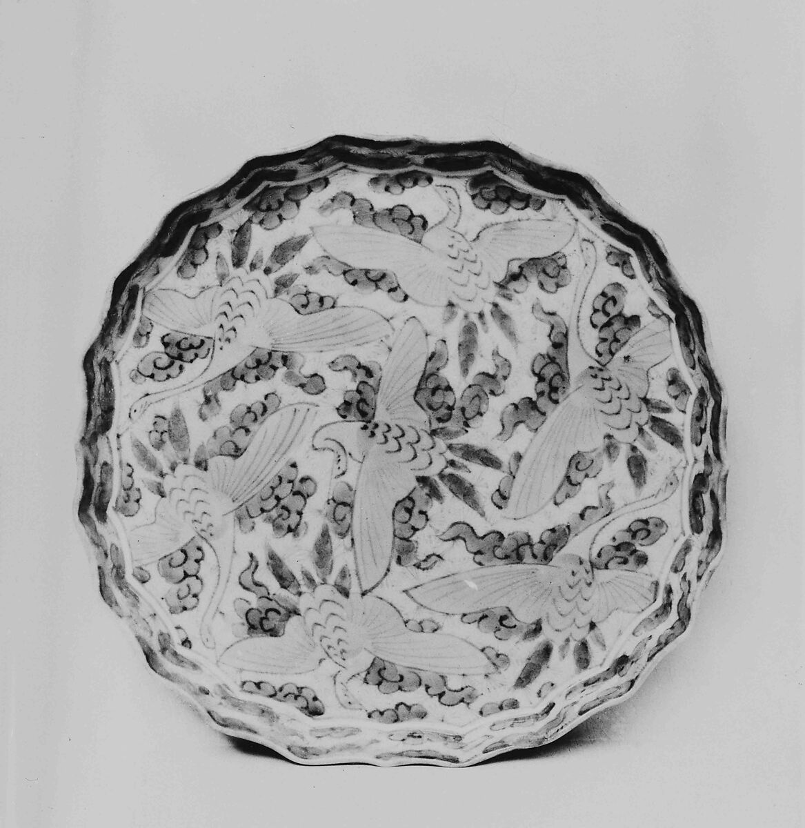 Plate, Porcelain decorated in blue under the glaze (Arita ware, Imari type), Japan 