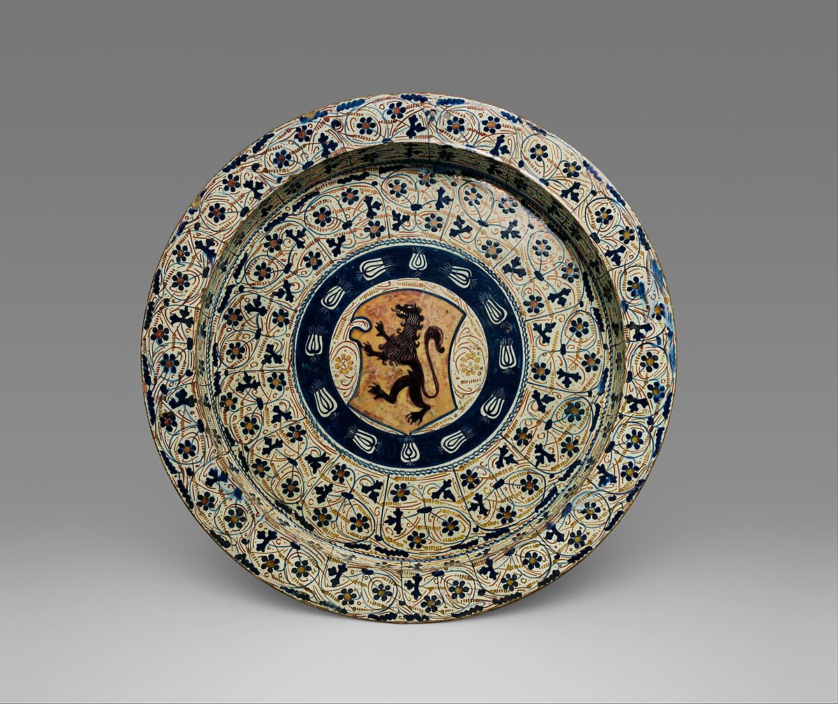 Deep Dish, Tin-glazed earthenware, Spanish