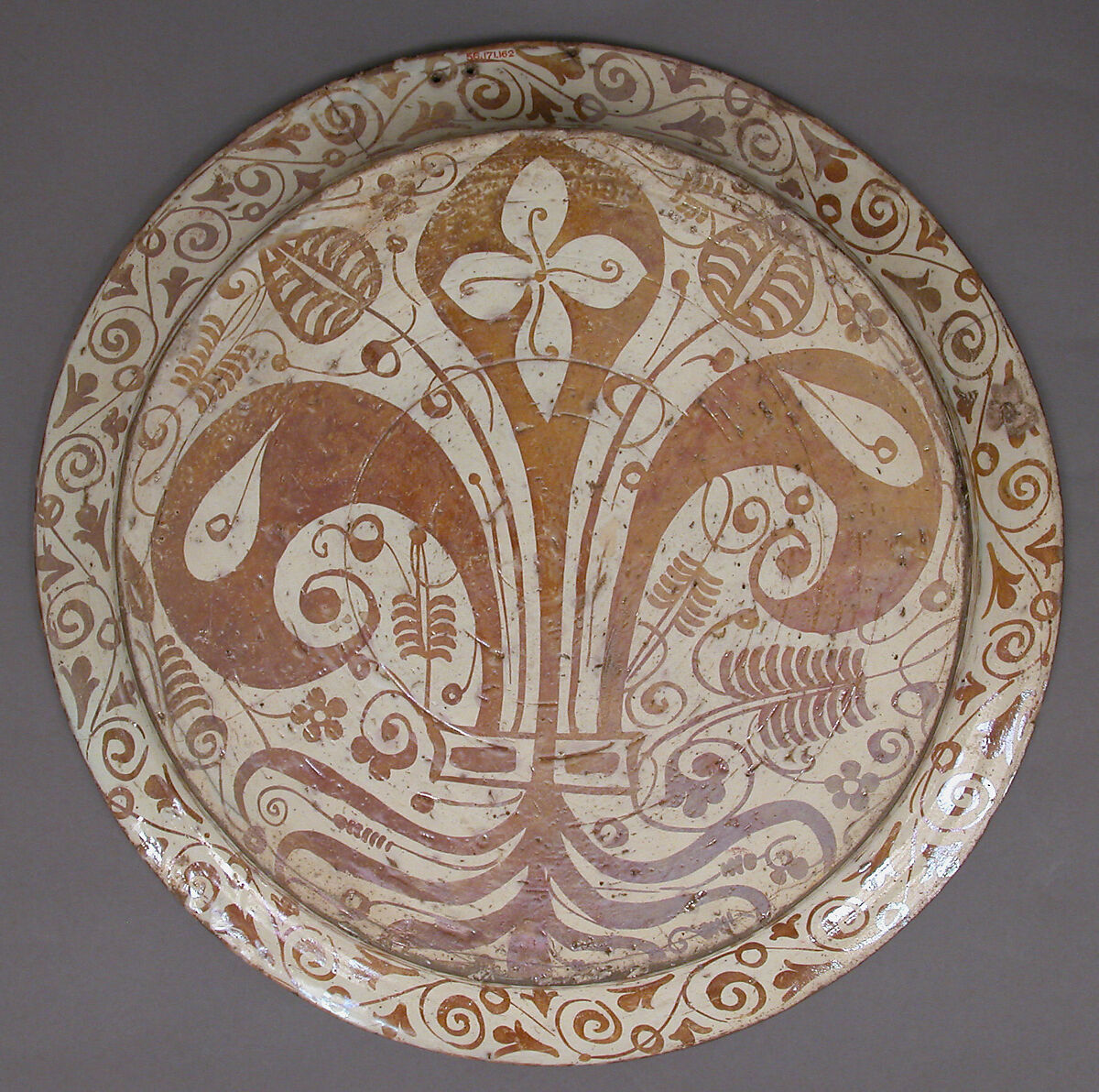 Deep Dish, Tin-glazed earthenware, Spanish