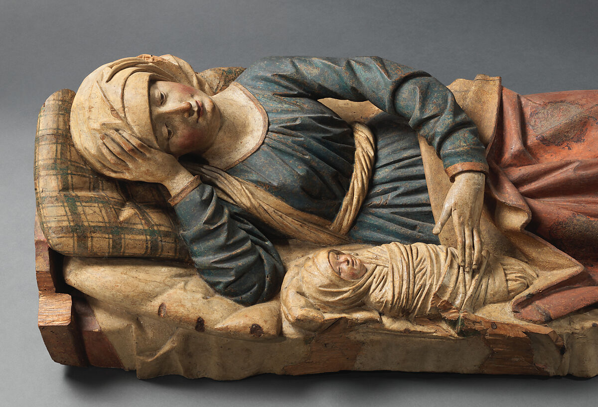 Nativity of the Virgin, Limewood with paint, German