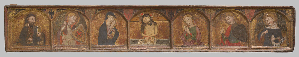Retable, Master of Cubélls (Spanish, active 1374–ca. 1406), Tempera and gesso on canvas, Catalan