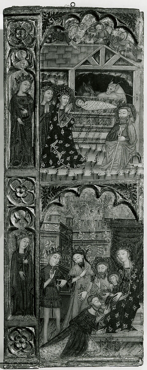 Retable, Master of Cubélls (Spanish, active 1374–ca. 1406), Tempera and gesso on canvas, Catalan