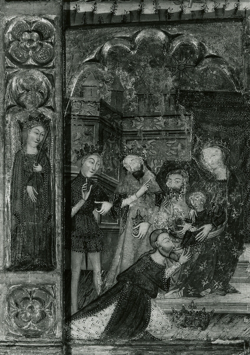 Retable, Master of Cubélls (Spanish, active 1374–ca. 1406), Tempera and gesso on canvas, Catalan