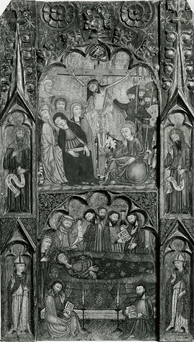 Retable, Master of Cubélls (Spanish, active 1374–ca. 1406), Tempera and gesso on canvas, Catalan