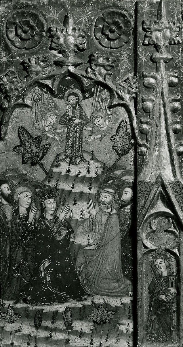 Retable, Master of Cubélls (Spanish, active 1374–ca. 1406), Tempera and gesso on canvas, Catalan