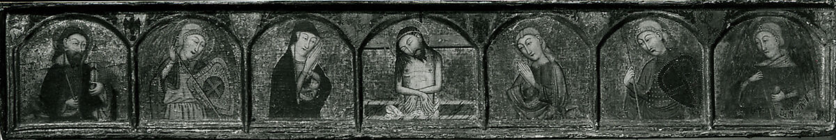 Retable, Master of Cubélls (Spanish, active 1374–ca. 1406), Tempera and gesso on canvas, Catalan