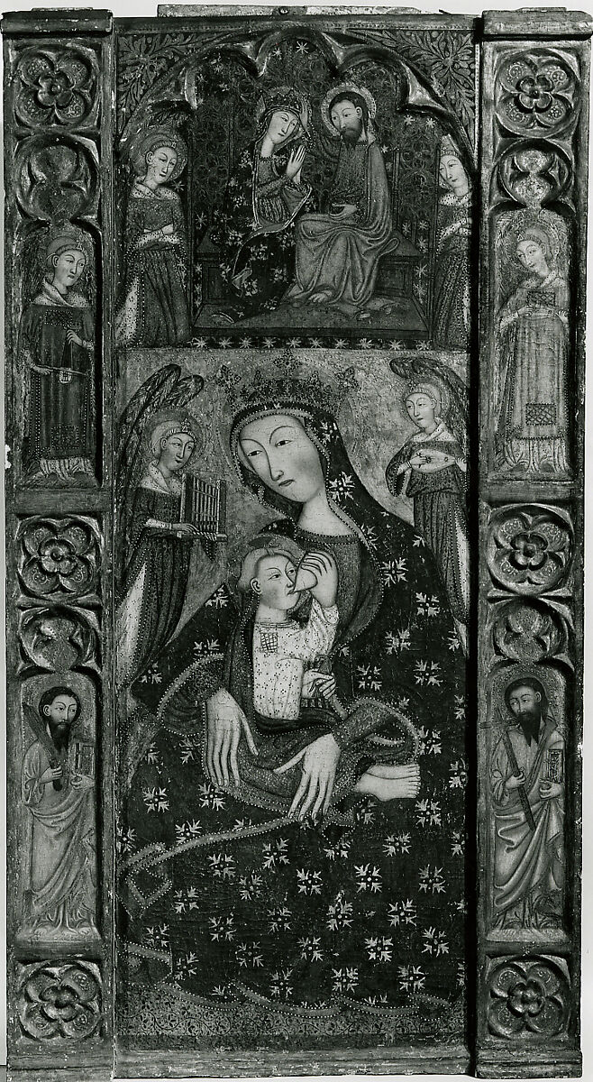 Retable, Master of Cubélls (Spanish, active 1374–ca. 1406), Tempera and gesso on canvas, Catalan