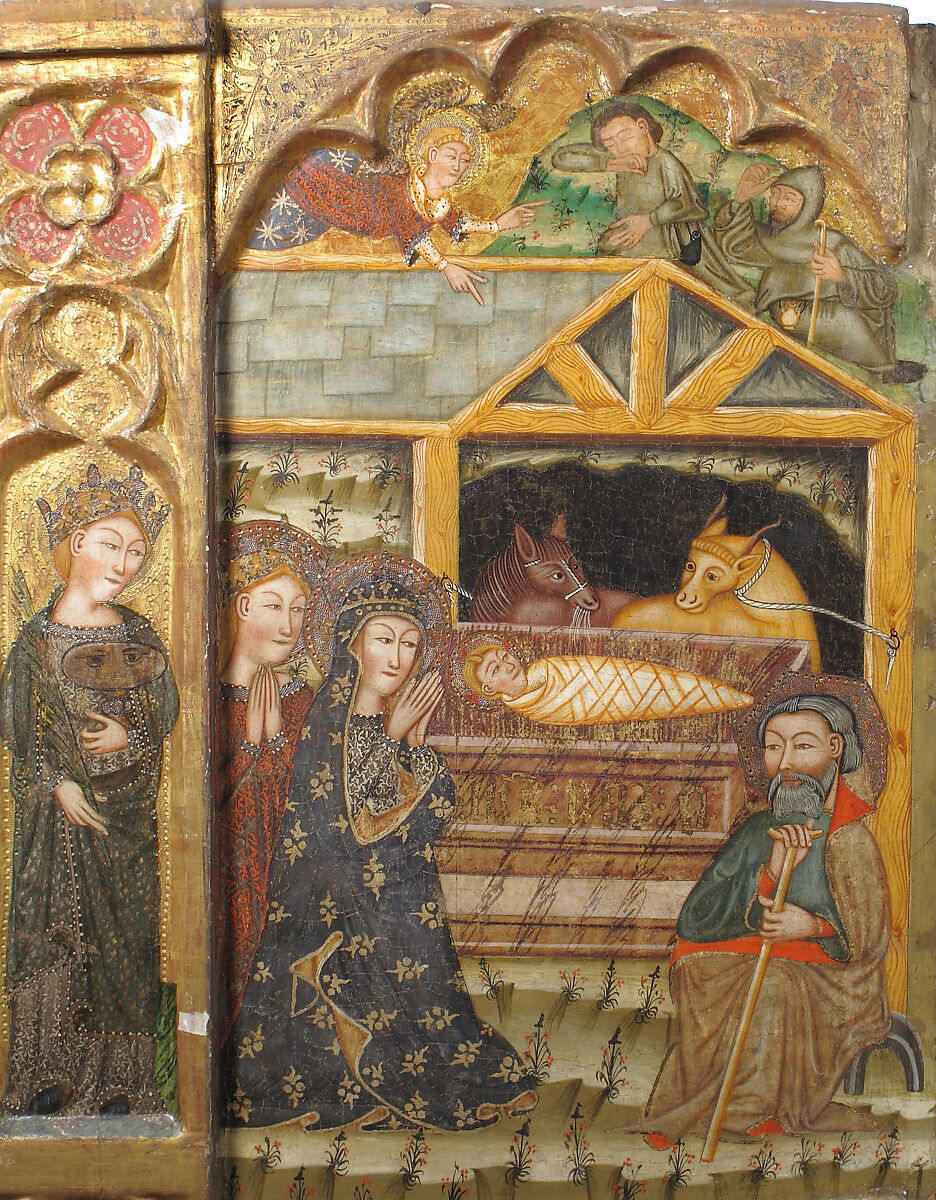 Retable, Master of Cubélls (Spanish, active 1374–ca. 1406), Tempera and gesso on canvas, Catalan