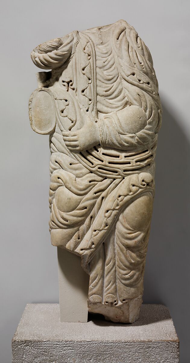 Fragment of a Figure, Marble (Carrara marble), Italian 