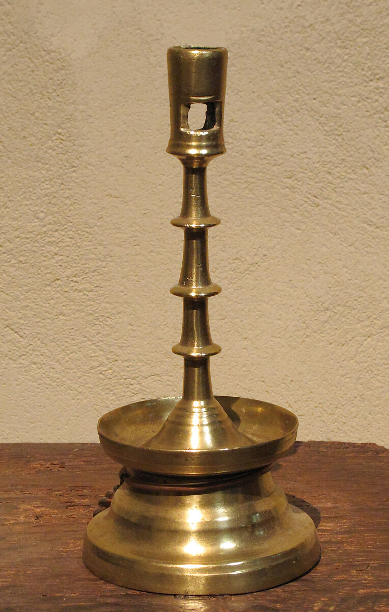 Candlestick, Copper alloy, German 