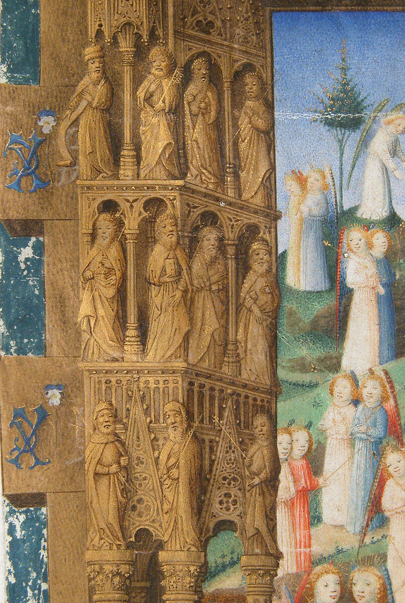 The Annunciation from the Hours of Charles of France, Master of Charles of France (French, active ca. 1450–75), Tempera, ink, and gold on parchment, French
