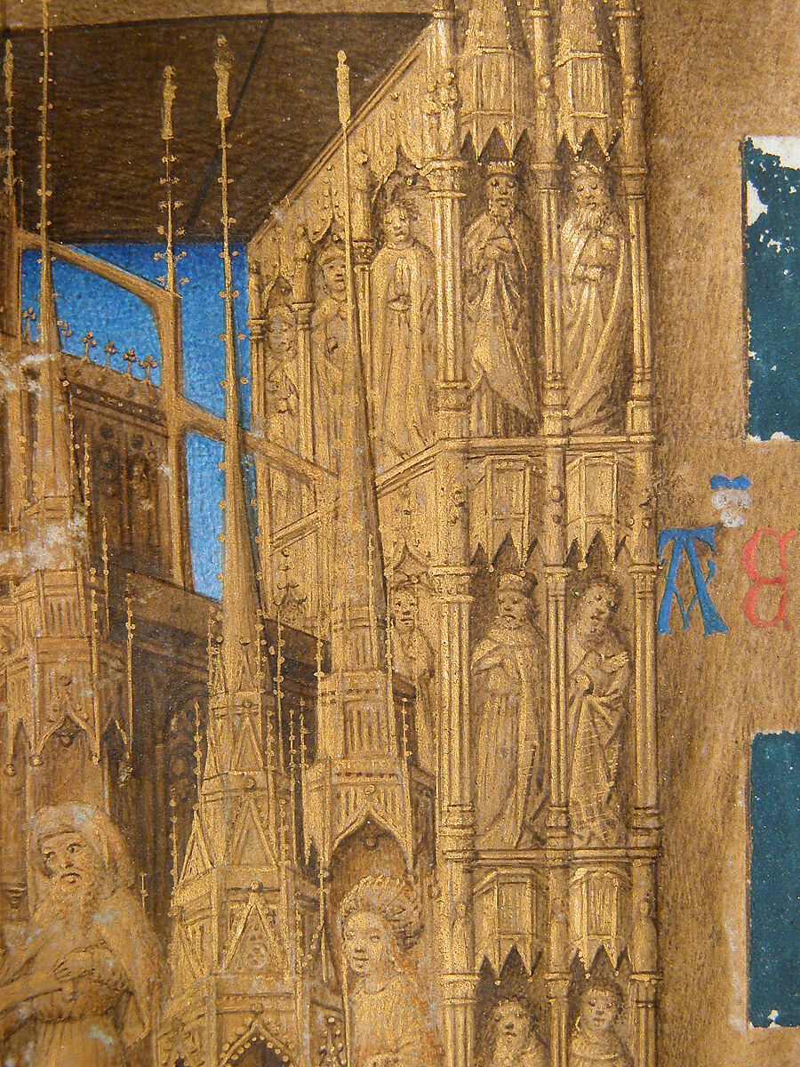 The Annunciation from the Hours of Charles of France, Master of Charles of France (French, active ca. 1450–75), Tempera, ink, and gold on parchment, French