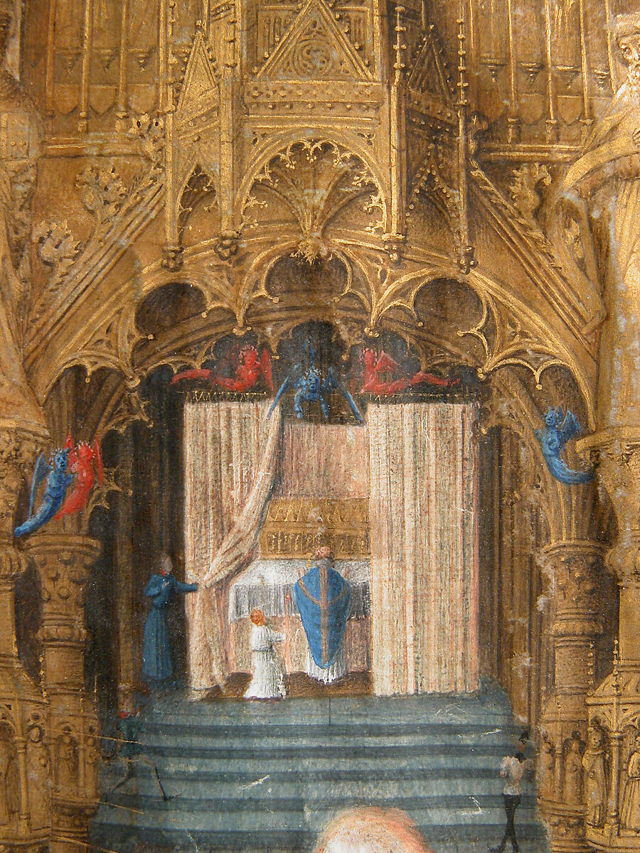 The Annunciation from the Hours of Charles of France, Master of Charles of France (French, active ca. 1450–75), Tempera, ink, and gold on parchment, French