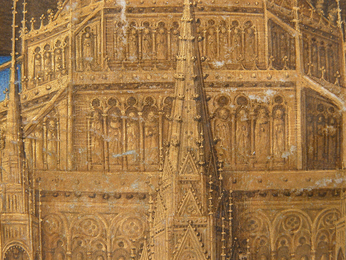 The Annunciation from the Hours of Charles of France, Master of Charles of France (French, active ca. 1450–75), Tempera, ink, and gold on parchment, French