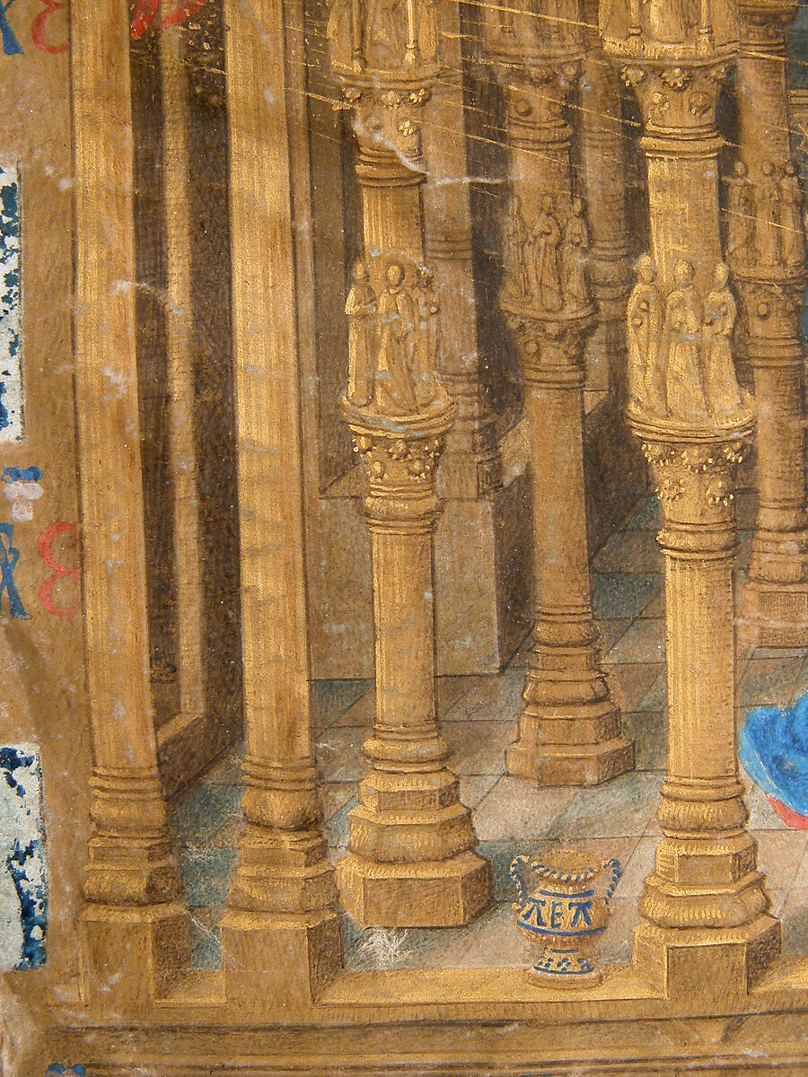 The Annunciation from the Hours of Charles of France, Master of Charles of France (French, active ca. 1450–75), Tempera, ink, and gold on parchment, French