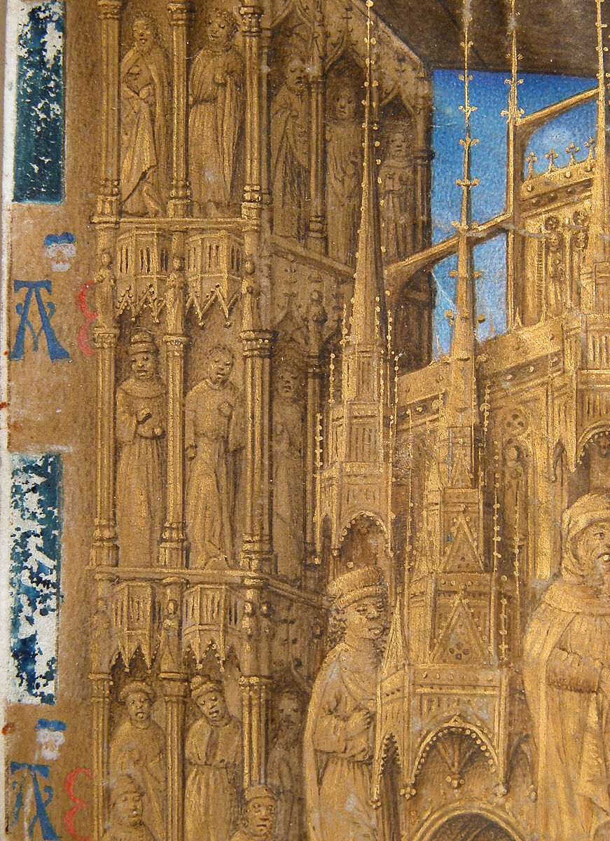 The Annunciation from the Hours of Charles of France, Master of Charles of France (French, active ca. 1450–75), Tempera, ink, and gold on parchment, French