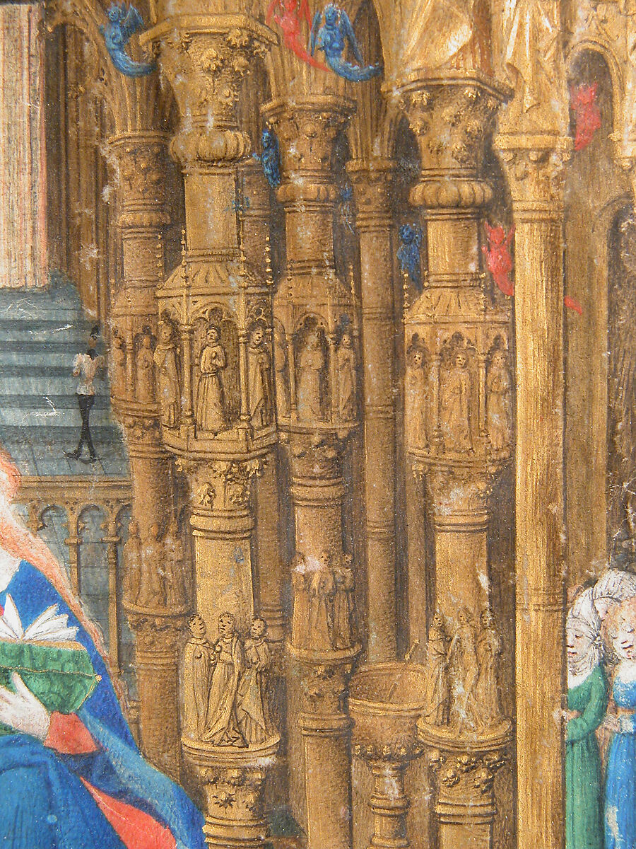 The Annunciation from the Hours of Charles of France, Master of Charles of France (French, active ca. 1450–75), Tempera, ink, and gold on parchment, French