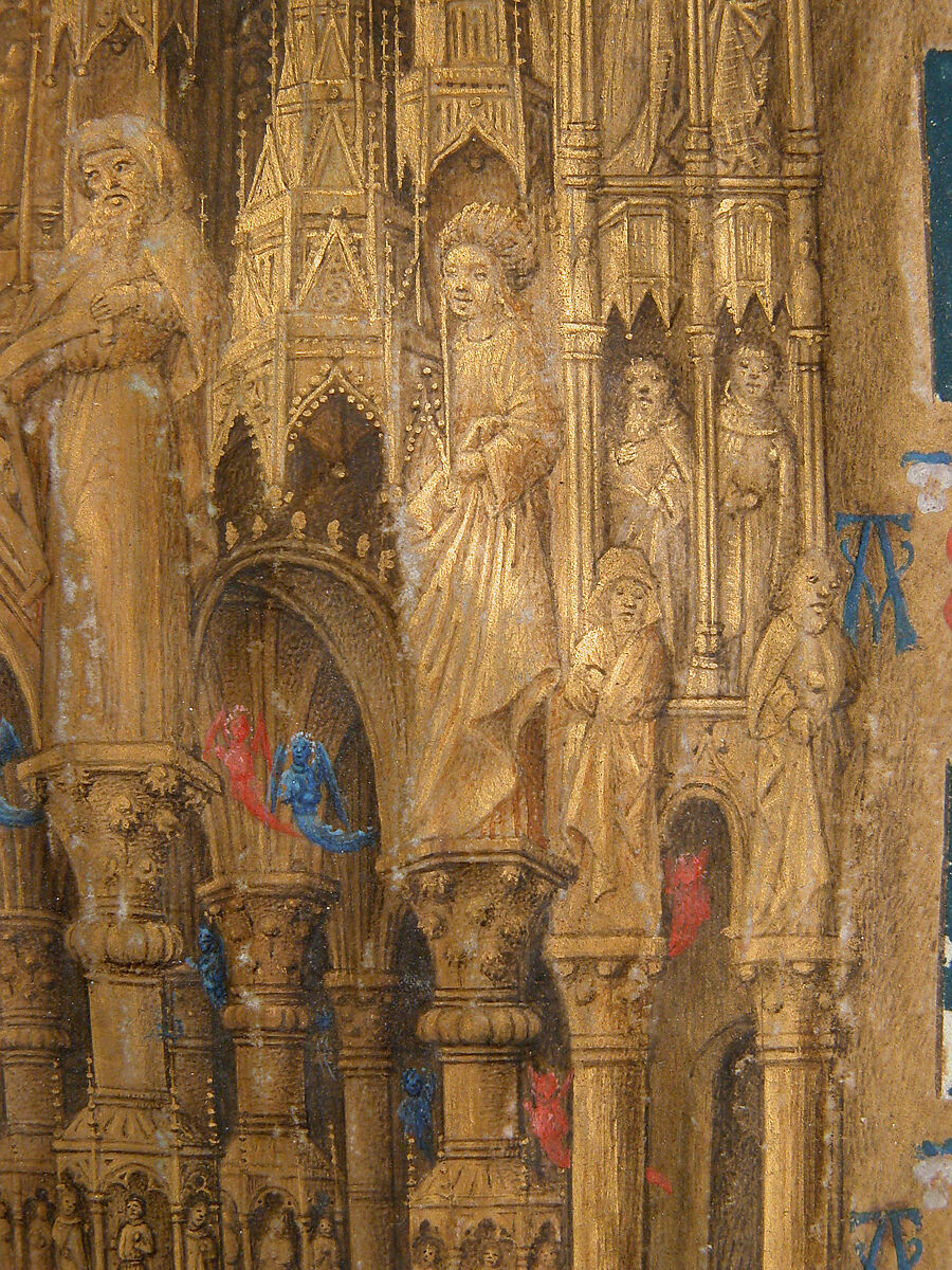 The Annunciation from the Hours of Charles of France, Master of Charles of France (French, active ca. 1450–75), Tempera, ink, and gold on parchment, French
